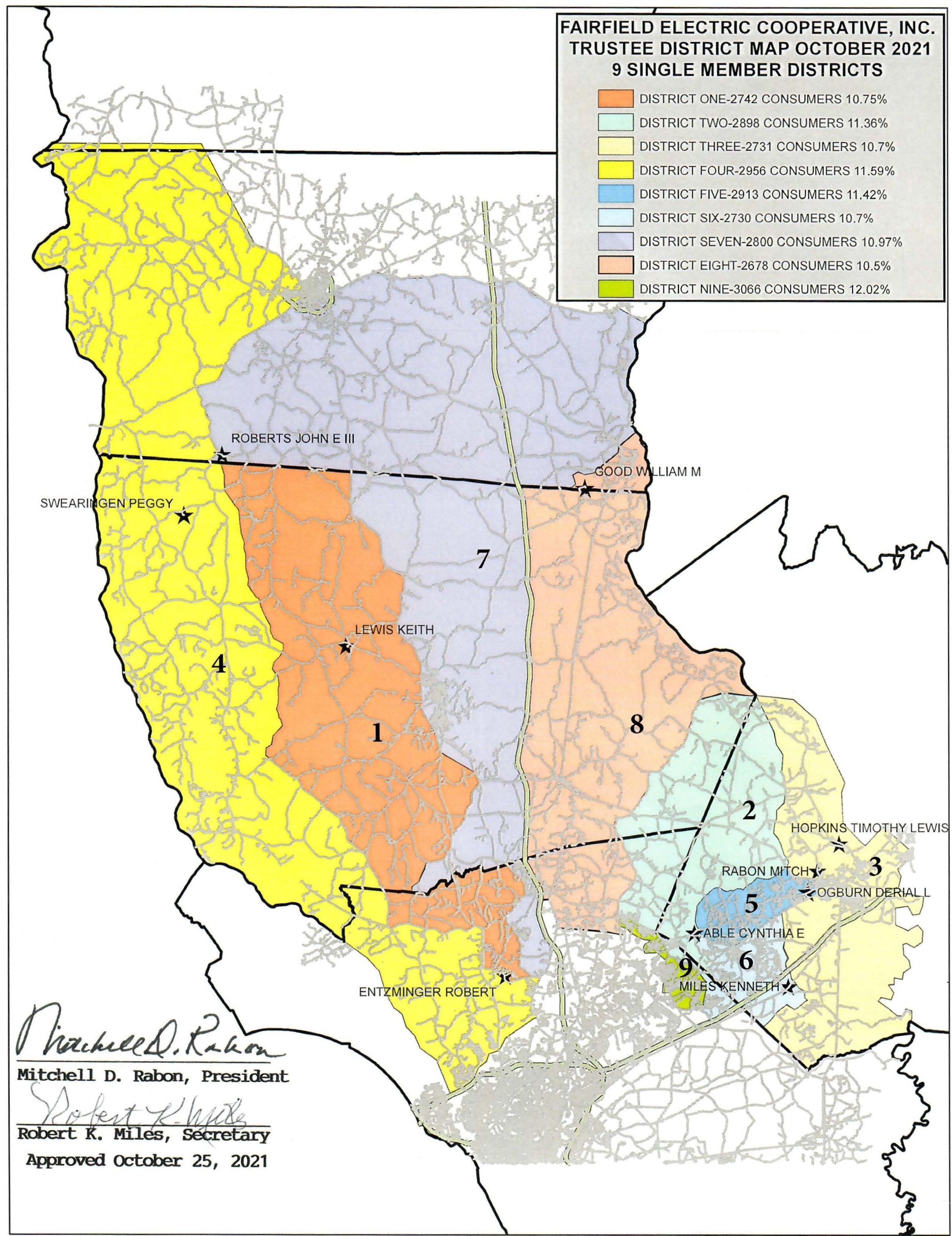 Trustee District Map